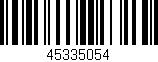 Código de barras (EAN, GTIN, SKU, ISBN): '45335054'