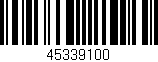 Código de barras (EAN, GTIN, SKU, ISBN): '45339100'