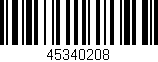 Código de barras (EAN, GTIN, SKU, ISBN): '45340208'