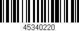 Código de barras (EAN, GTIN, SKU, ISBN): '45340220'