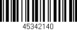 Código de barras (EAN, GTIN, SKU, ISBN): '45342140'
