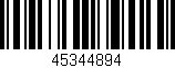 Código de barras (EAN, GTIN, SKU, ISBN): '45344894'