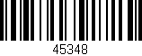Código de barras (EAN, GTIN, SKU, ISBN): '45348'