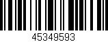 Código de barras (EAN, GTIN, SKU, ISBN): '45349593'