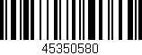 Código de barras (EAN, GTIN, SKU, ISBN): '45350580'
