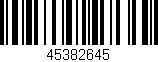 Código de barras (EAN, GTIN, SKU, ISBN): '45382645'
