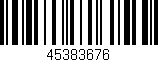 Código de barras (EAN, GTIN, SKU, ISBN): '45383676'
