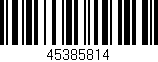 Código de barras (EAN, GTIN, SKU, ISBN): '45385814'