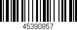 Código de barras (EAN, GTIN, SKU, ISBN): '45390857'