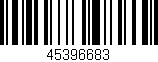Código de barras (EAN, GTIN, SKU, ISBN): '45396683'