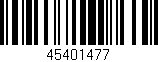 Código de barras (EAN, GTIN, SKU, ISBN): '45401477'