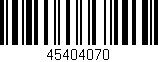 Código de barras (EAN, GTIN, SKU, ISBN): '45404070'