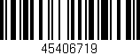 Código de barras (EAN, GTIN, SKU, ISBN): '45406719'