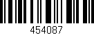 Código de barras (EAN, GTIN, SKU, ISBN): '454087'