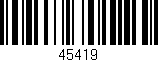 Código de barras (EAN, GTIN, SKU, ISBN): '45419'