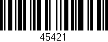 Código de barras (EAN, GTIN, SKU, ISBN): '45421'