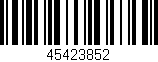 Código de barras (EAN, GTIN, SKU, ISBN): '45423852'