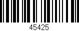 Código de barras (EAN, GTIN, SKU, ISBN): '45425'
