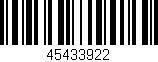Código de barras (EAN, GTIN, SKU, ISBN): '45433922'