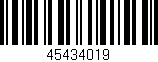Código de barras (EAN, GTIN, SKU, ISBN): '45434019'