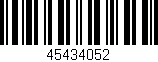 Código de barras (EAN, GTIN, SKU, ISBN): '45434052'