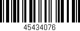 Código de barras (EAN, GTIN, SKU, ISBN): '45434076'