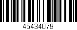 Código de barras (EAN, GTIN, SKU, ISBN): '45434079'