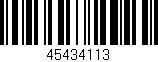Código de barras (EAN, GTIN, SKU, ISBN): '45434113'