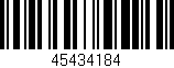 Código de barras (EAN, GTIN, SKU, ISBN): '45434184'