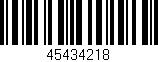 Código de barras (EAN, GTIN, SKU, ISBN): '45434218'