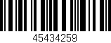 Código de barras (EAN, GTIN, SKU, ISBN): '45434259'