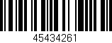 Código de barras (EAN, GTIN, SKU, ISBN): '45434261'