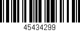 Código de barras (EAN, GTIN, SKU, ISBN): '45434299'