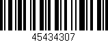 Código de barras (EAN, GTIN, SKU, ISBN): '45434307'