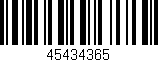 Código de barras (EAN, GTIN, SKU, ISBN): '45434365'