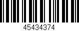 Código de barras (EAN, GTIN, SKU, ISBN): '45434374'