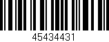 Código de barras (EAN, GTIN, SKU, ISBN): '45434431'
