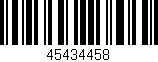 Código de barras (EAN, GTIN, SKU, ISBN): '45434458'
