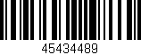 Código de barras (EAN, GTIN, SKU, ISBN): '45434489'