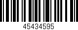 Código de barras (EAN, GTIN, SKU, ISBN): '45434595'