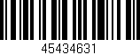 Código de barras (EAN, GTIN, SKU, ISBN): '45434631'