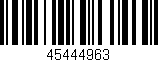 Código de barras (EAN, GTIN, SKU, ISBN): '45444963'