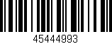 Código de barras (EAN, GTIN, SKU, ISBN): '45444993'