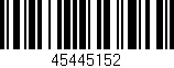 Código de barras (EAN, GTIN, SKU, ISBN): '45445152'