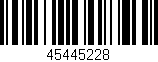 Código de barras (EAN, GTIN, SKU, ISBN): '45445228'