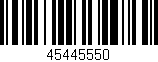 Código de barras (EAN, GTIN, SKU, ISBN): '45445550'