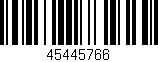 Código de barras (EAN, GTIN, SKU, ISBN): '45445766'