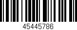 Código de barras (EAN, GTIN, SKU, ISBN): '45445786'