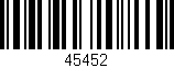 Código de barras (EAN, GTIN, SKU, ISBN): '45452'