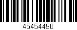 Código de barras (EAN, GTIN, SKU, ISBN): '45454490'